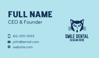 Pet Cat Dentist Business Card Image Preview