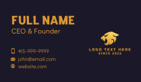 Gold Wild Cougar Business Card