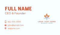 Heating Cold Flame Business Card Design