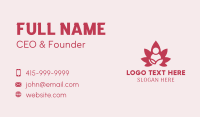 Lotus Yoga Feminine Spa  Business Card Design