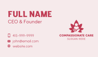 Lotus Yoga Feminine Spa  Business Card