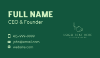 Green Teapot Tea Kettle Business Card