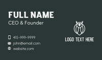 Night Owl  Animal Business Card Design