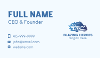 Blue Flame Car Business Card Image Preview