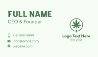 Cannabis Brush  Business Card