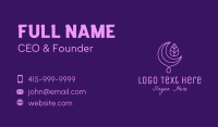 Purple Moon Droplet Business Card