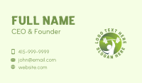 Green Barbell Fitness Business Card Design