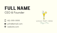 Lemonade Glass Diner Business Card
