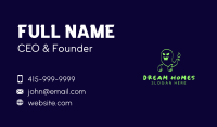Scary Ghost Mascot Business Card