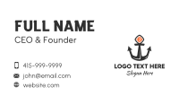 Sushi Sashimi Anchor Business Card Design