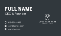 Ancient-warrior Business Card example 4