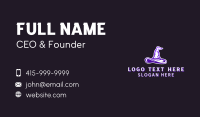 Witch Hat Magician Business Card Design