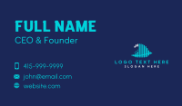Abstract Ocean Wave Business Card Design