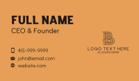 Logistics Shipping Letter B Business Card