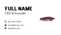 Brush Asian Wordmark Business Card
