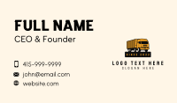 Forwarding Logistic Truck Business Card