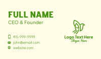 Nature Finch Outline Business Card Design