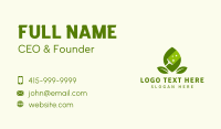 Natural Leaf Sweeper Business Card