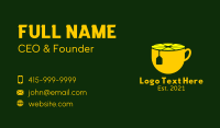 Lemon Tea Cup Business Card Design