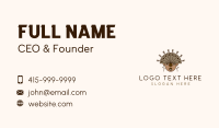 Ethnic Headdress Warrior Business Card