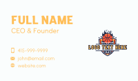 Basketball Net Shield Business Card Design