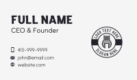 Mechanical Wrench Badge Business Card