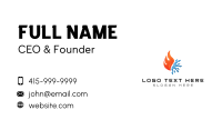 Thermal Heating Cooling Business Card Design