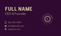 Royal Ornament Emblem Business Card Design