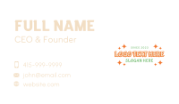 Generic Business Card example 4