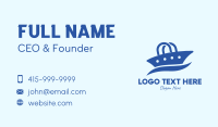 Blue Ship Bag Business Card