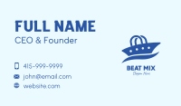 Blue Ship Bag Business Card
