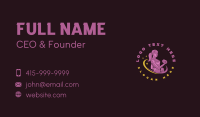 Feminine Dumbbell Gym Business Card