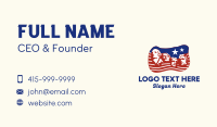 Mount Rushmore Patriotic Flag Business Card