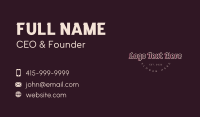 Cafe Restaurant Emblem Business Card Design