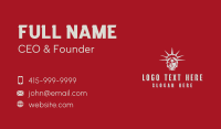 Political Liberty Statue  Business Card Design