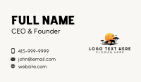 Sunset Lion Elephant Business Card Design