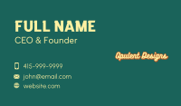 Cute Retro Wordmark Business Card Image Preview