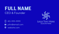 Snowflake Digital Circuit Business Card