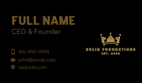 Gold Emperor Crown Business Card
