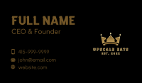 Gold Emperor Crown Business Card Image Preview