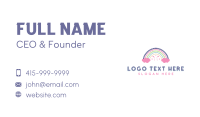 Rainbow Daycare Preschool Business Card