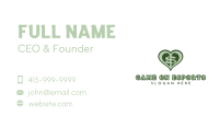 Love Heart Dollar Letter S Business Card