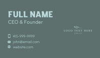 Elegant Scent Wordmark Business Card