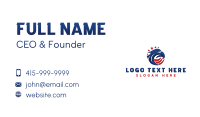 Patriotic Eagle America Business Card