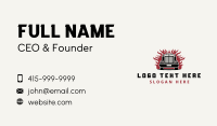 Freight Trucking Fire Business Card