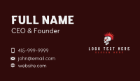 Punk Skull Skeleton Business Card Image Preview