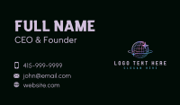 Cyber Cosmic Globe Business Card