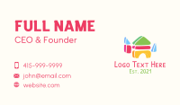 Preschool Building Block TOy Business Card