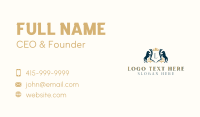 Elegant Horse Crest Business Card Design