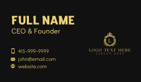 Shield Crest Royalty Business Card Design